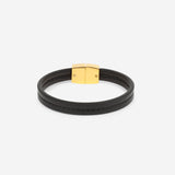 Bracelet MAES Paris B240 en mycelium noir et fermoir doré